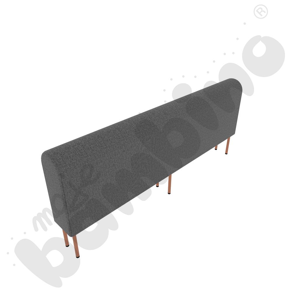 Moduł Versa 180x20x74 cm z plastikowymi stopkami, stelaż łososiowy, tkanina RO39