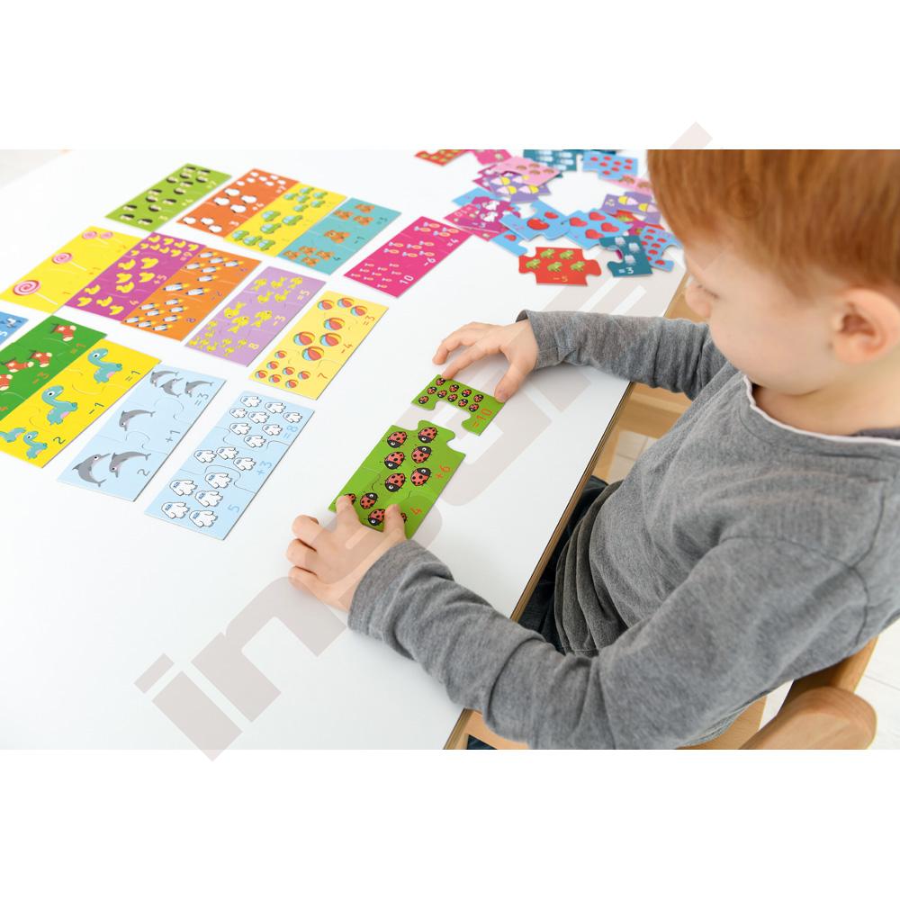 Sčítání a odečítání - didaktické puzzle 