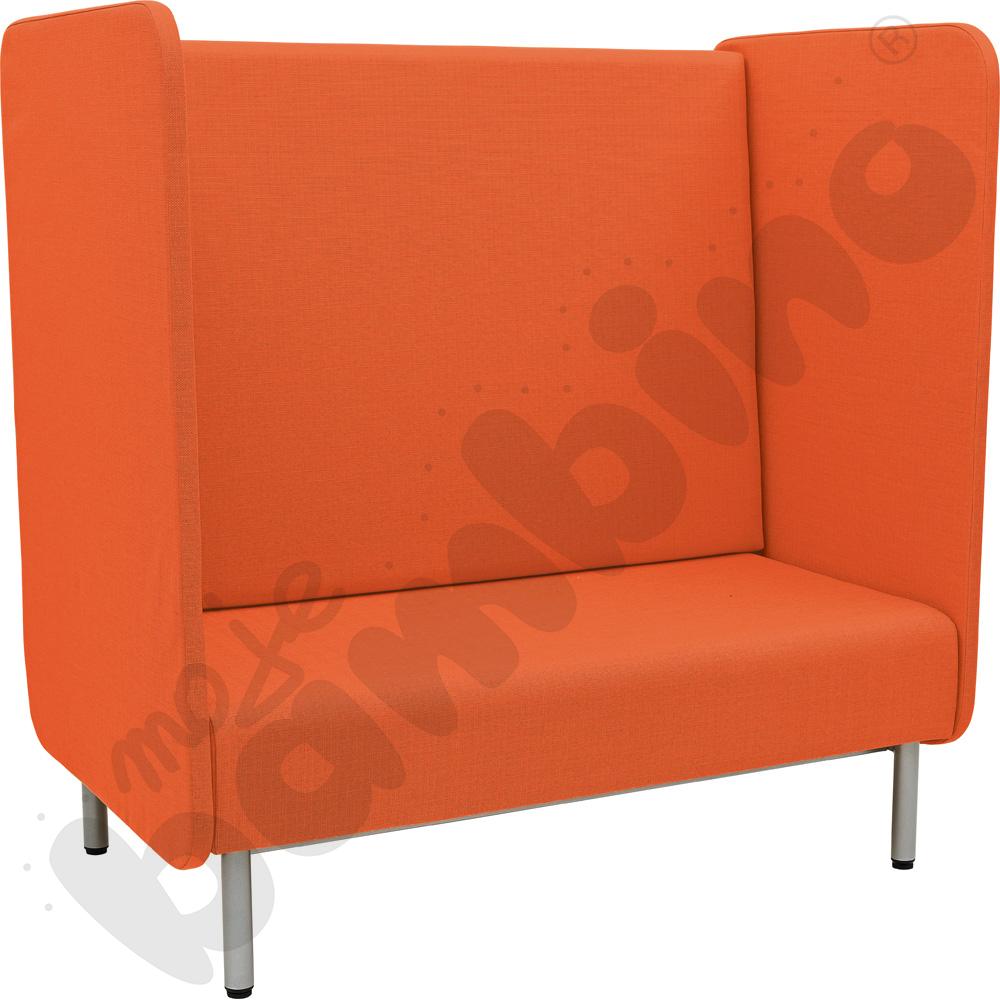 Fotel Inflamea 2 z wysokim oparciem, 2-os. - pomarańczowy