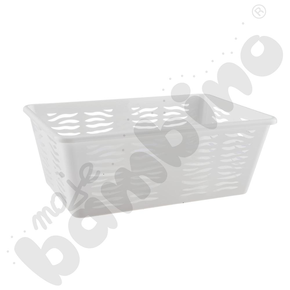 Koszyk Zebra, wys. 11 cm biały