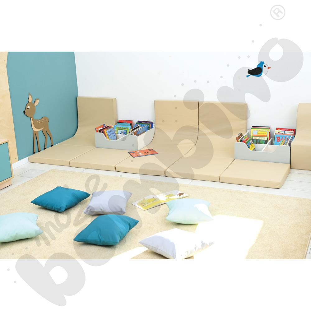 Materac z oparciem - beżowy