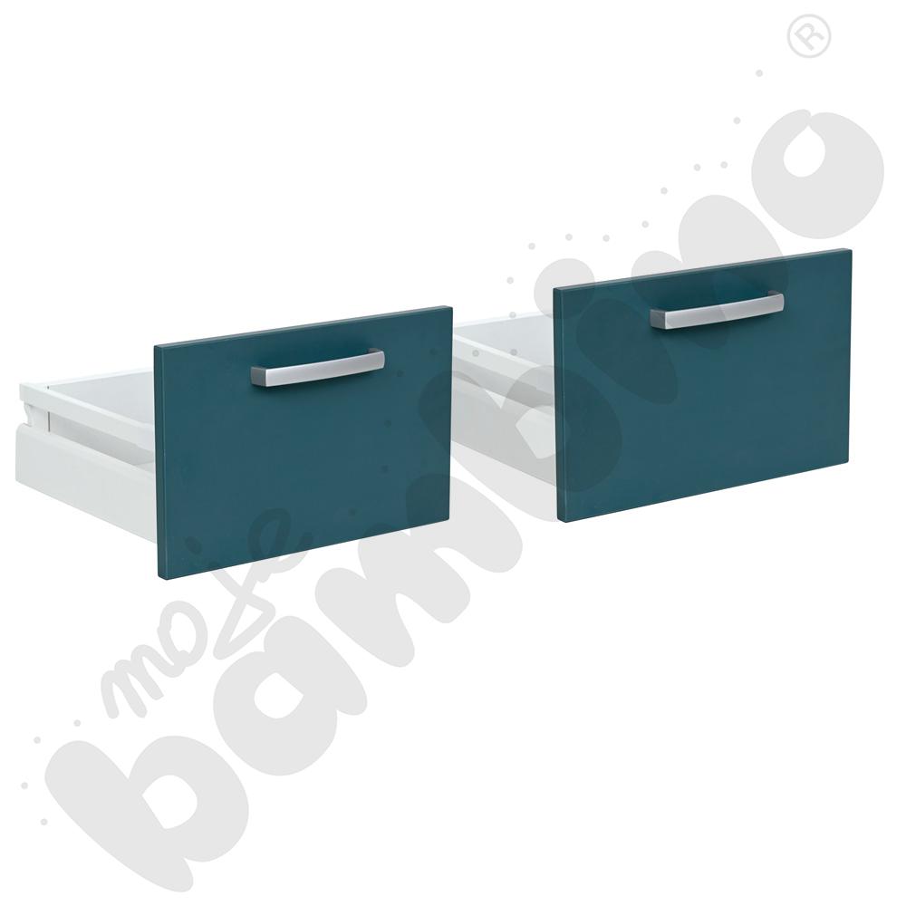 Szuflady wysokie do regału Grande M, 2 szt. - ciemnoturkusowe