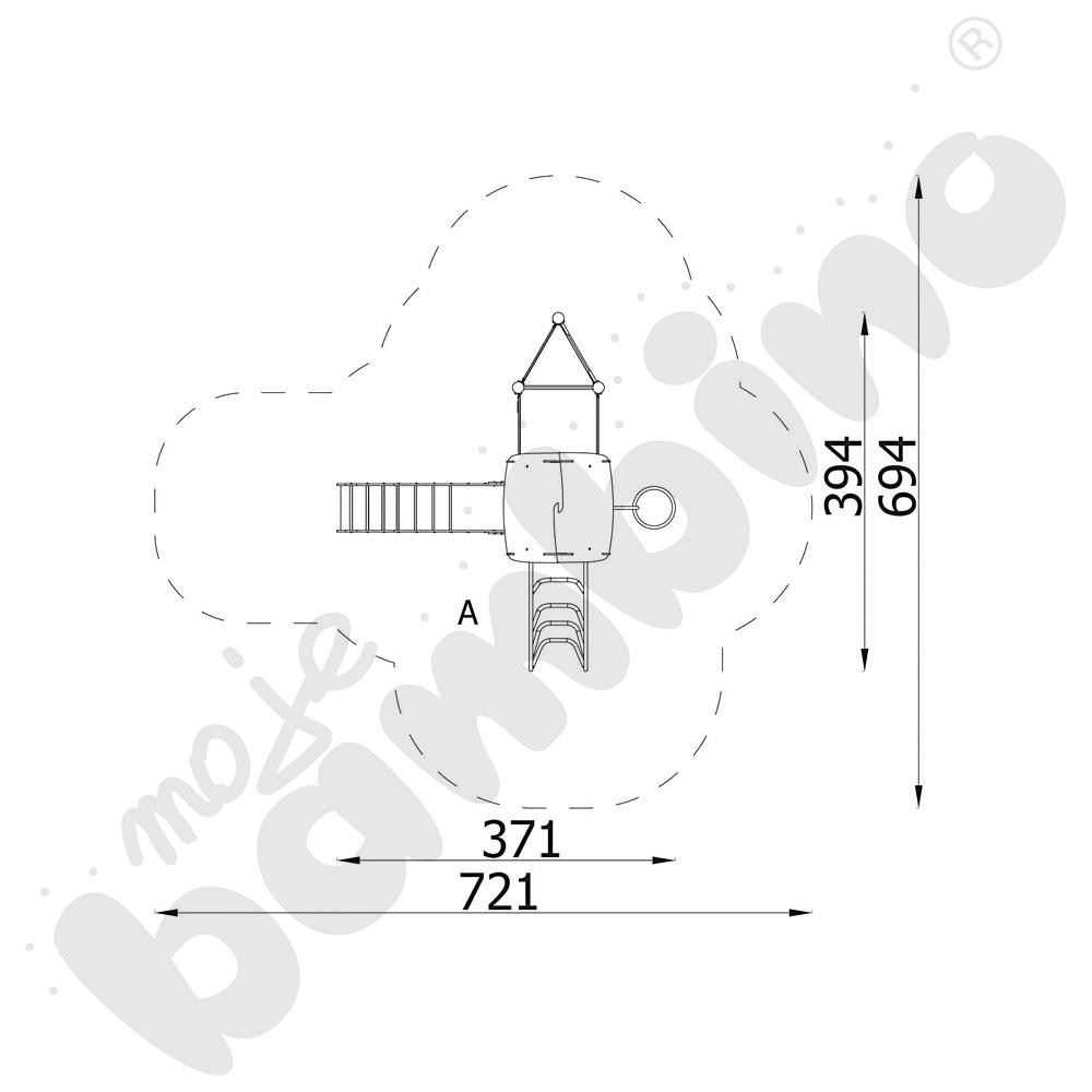 Orbis - wieża 11, metalowe słupy
