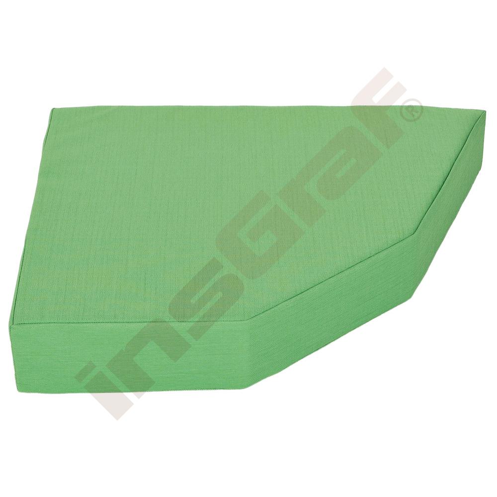 Žíněnka Quadro 1 zelená, výška 15 cm