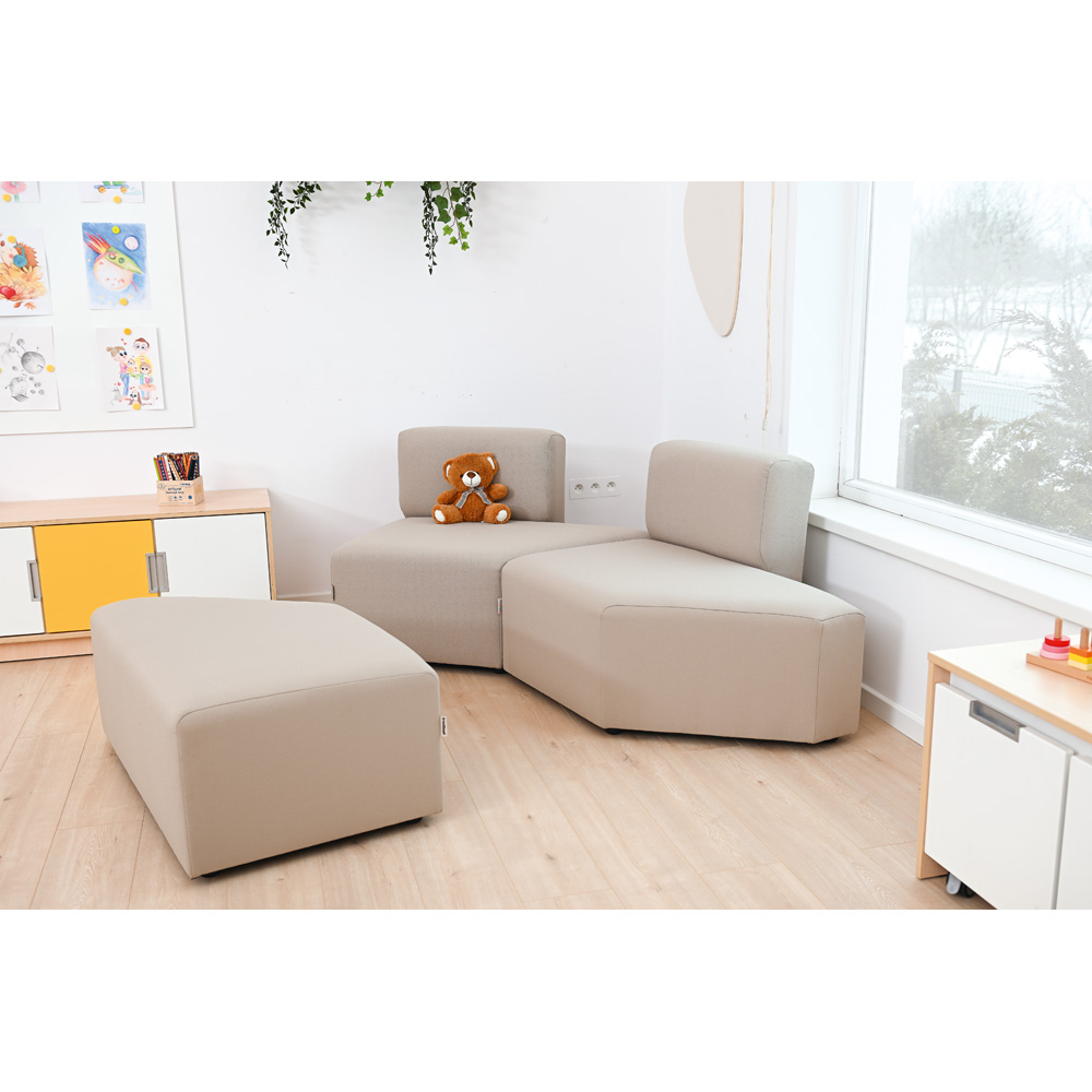 Sedadlo s opierkou Modern One - béžové