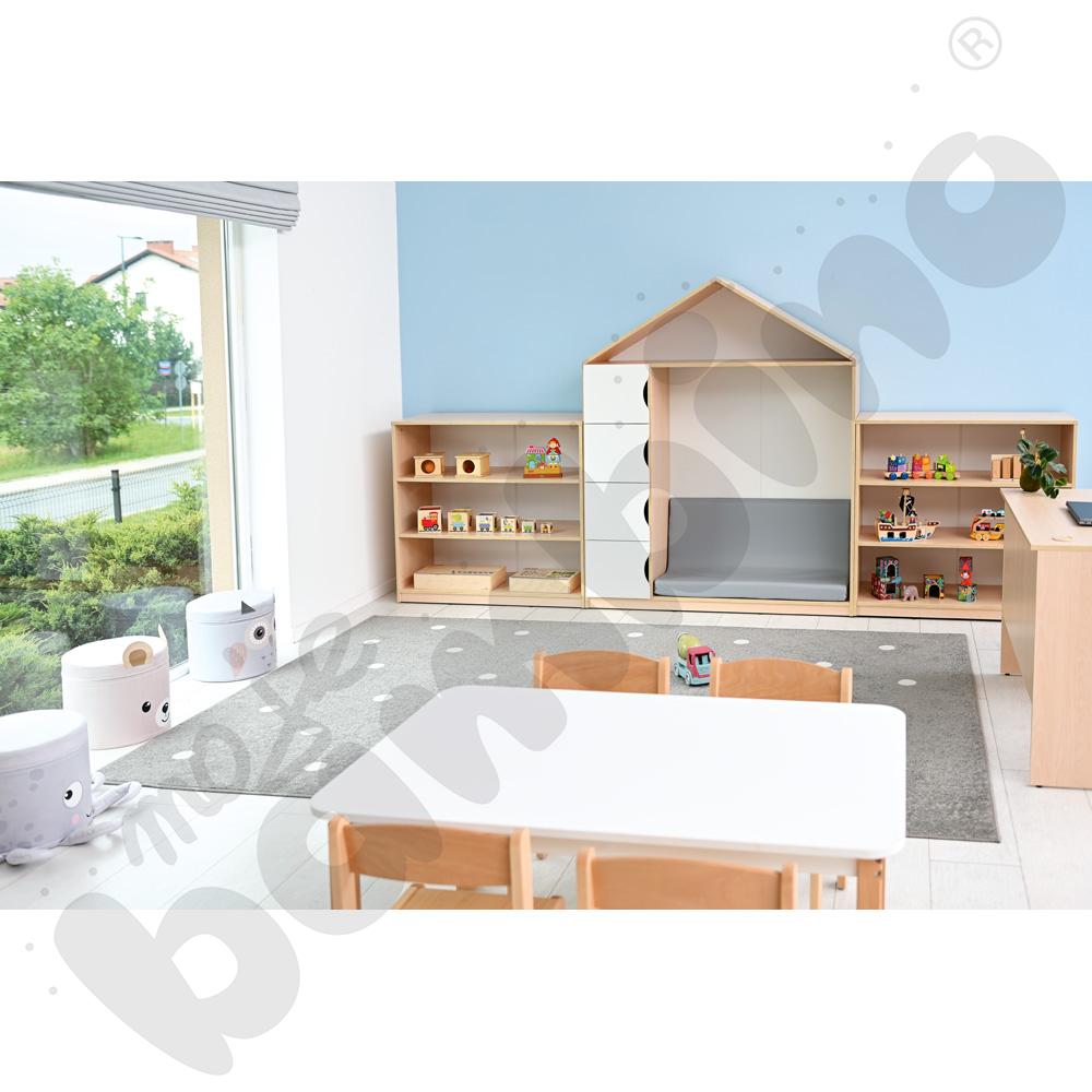 Biblioteczka-domek Feria, klon jasny