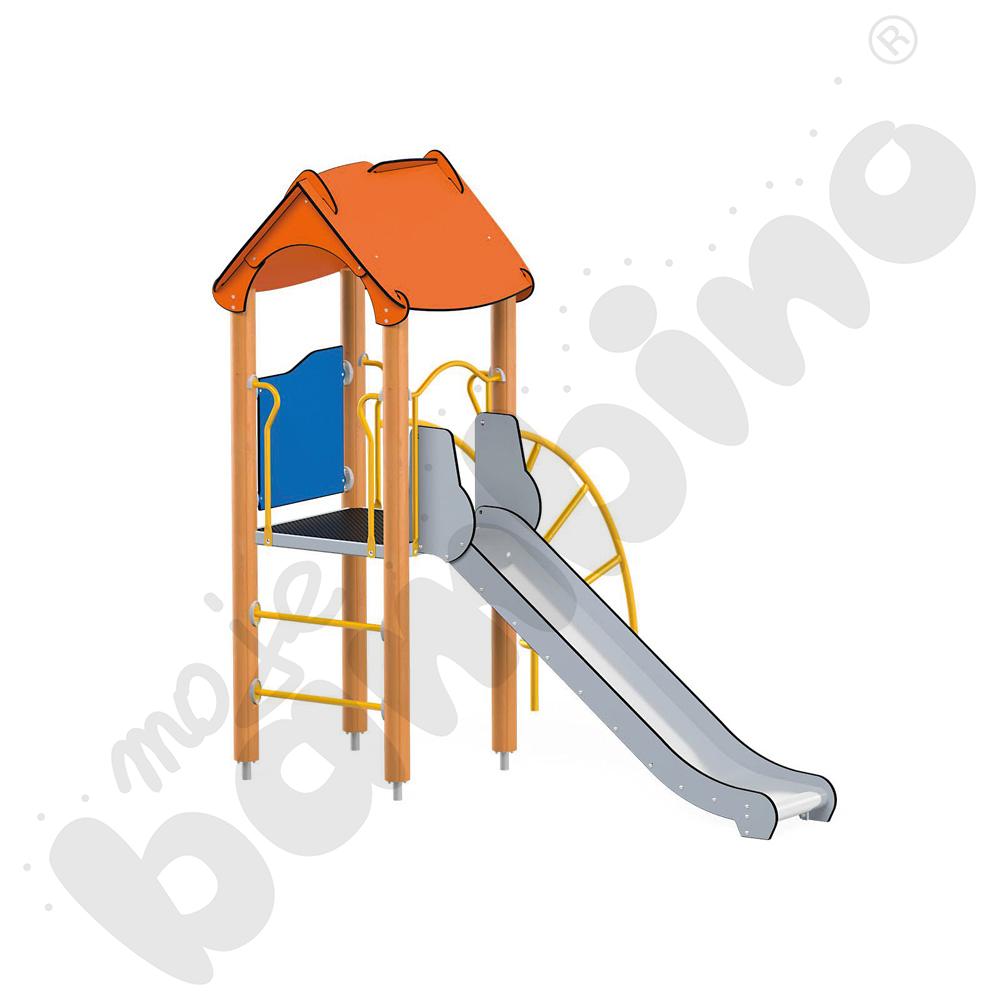 Orbis - wieża 6, drewniane słupy