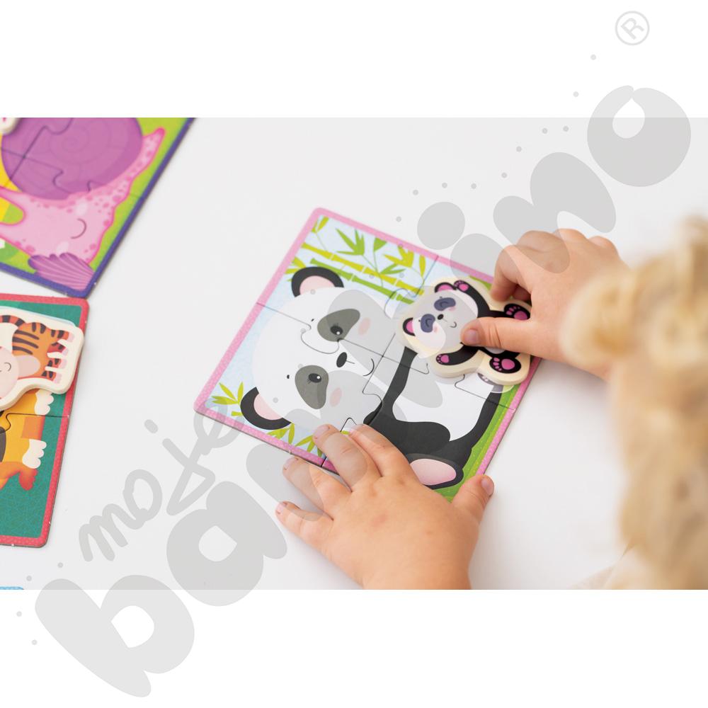 Mama i potomstwo - puzzle Montessori