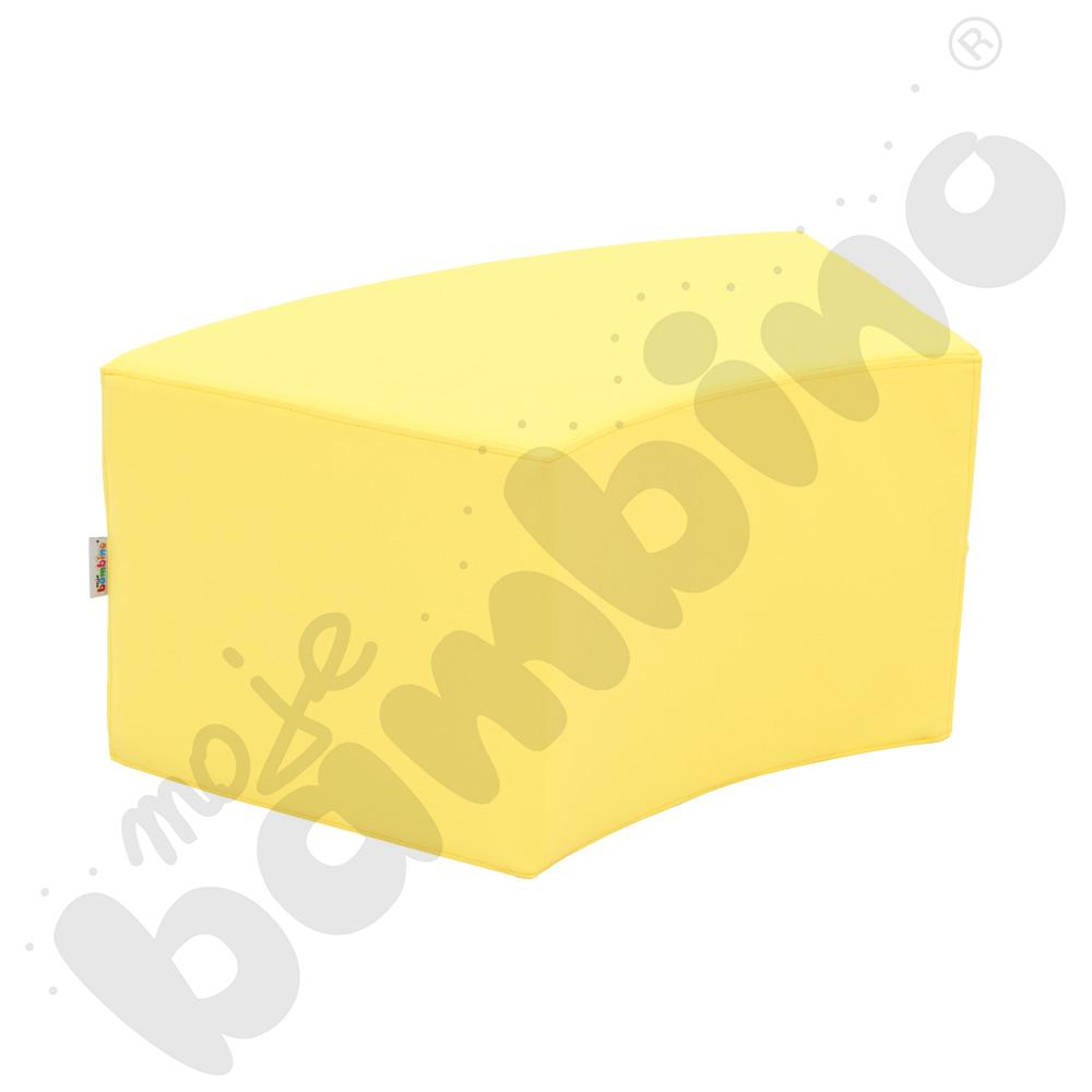 Siedzisko Paolo krótkie, jasnożółty pastel