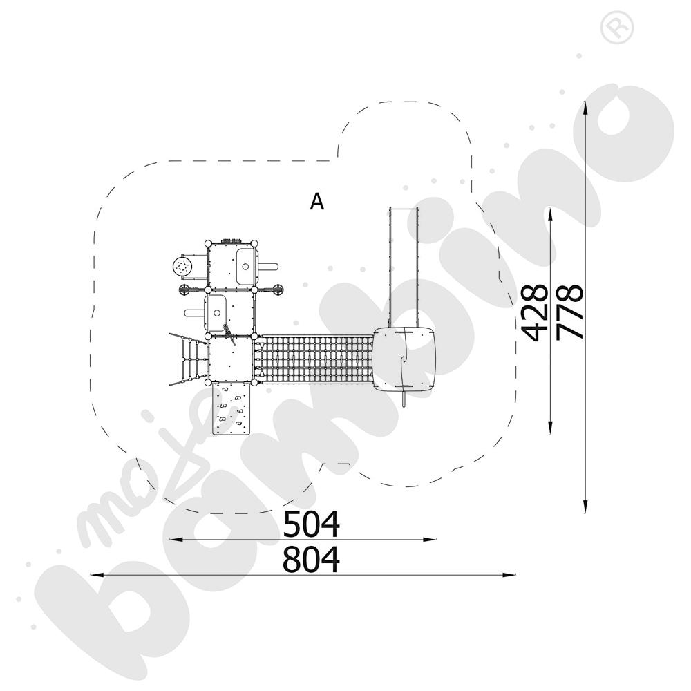 Orbis - zestaw 11414, drewniane słupy