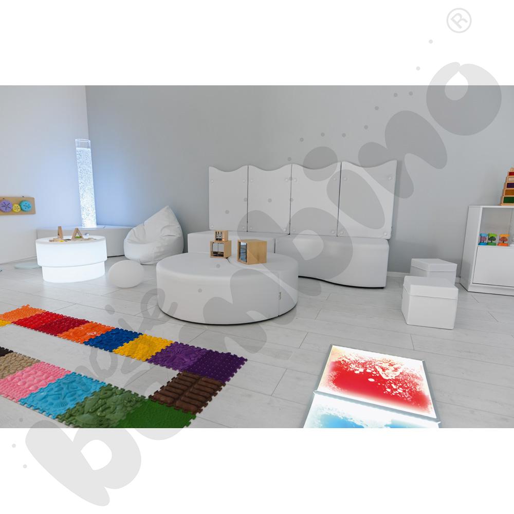 Pufa liść biała, wys. 35,5 cm