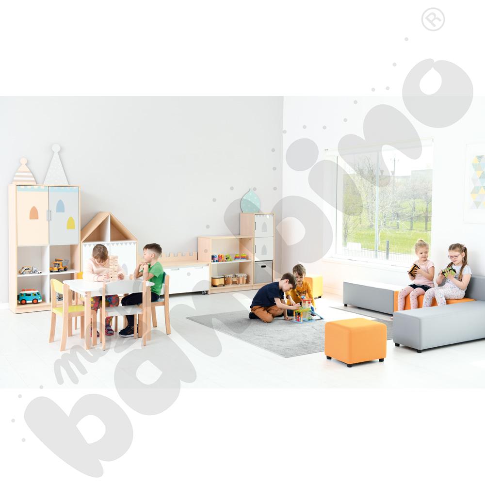 Quadro - zestaw Pałac 90 st., cichy domyk, skrzynia klon jasny