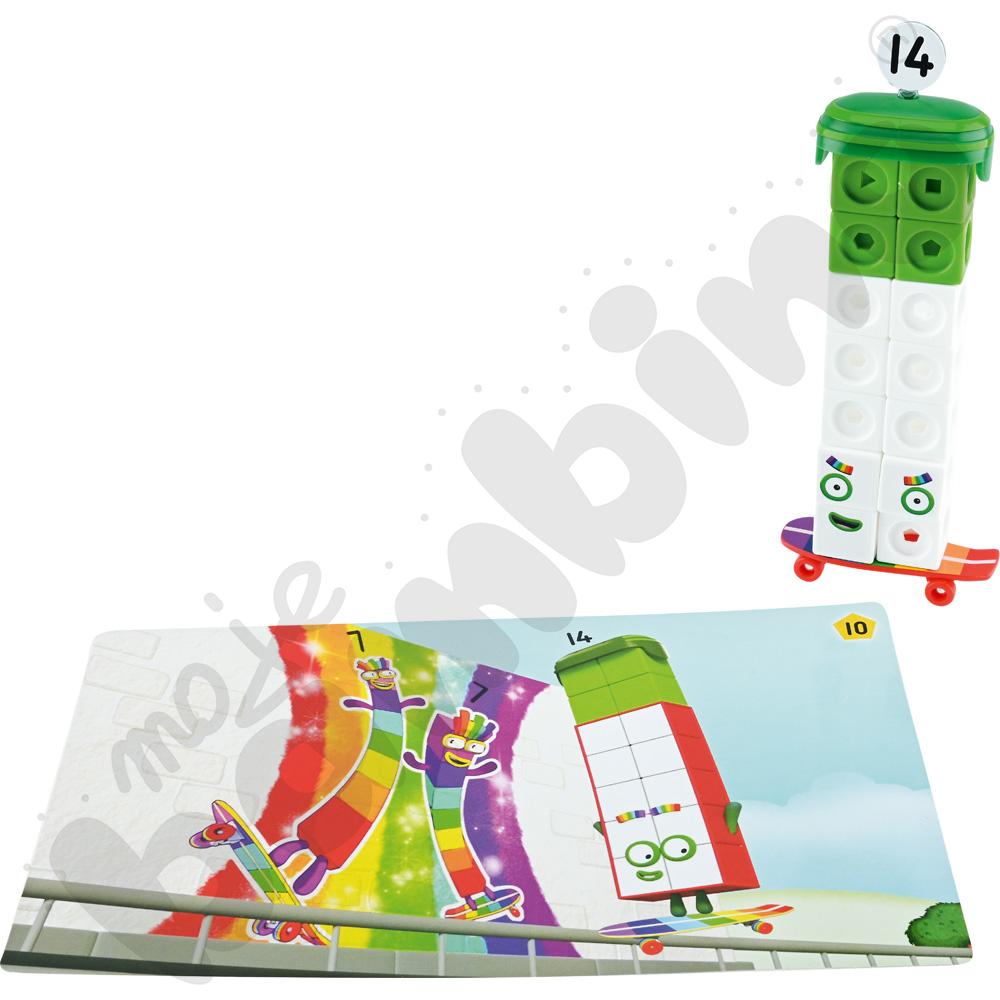 Kostki matematyczne z kartami działań 11-20