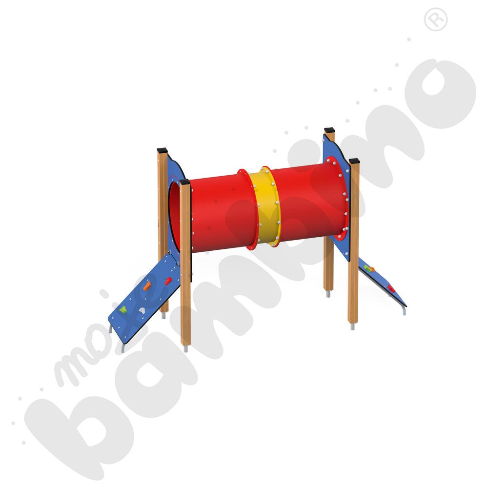 Pomost tunelowy z wejściem wspinaczkowym