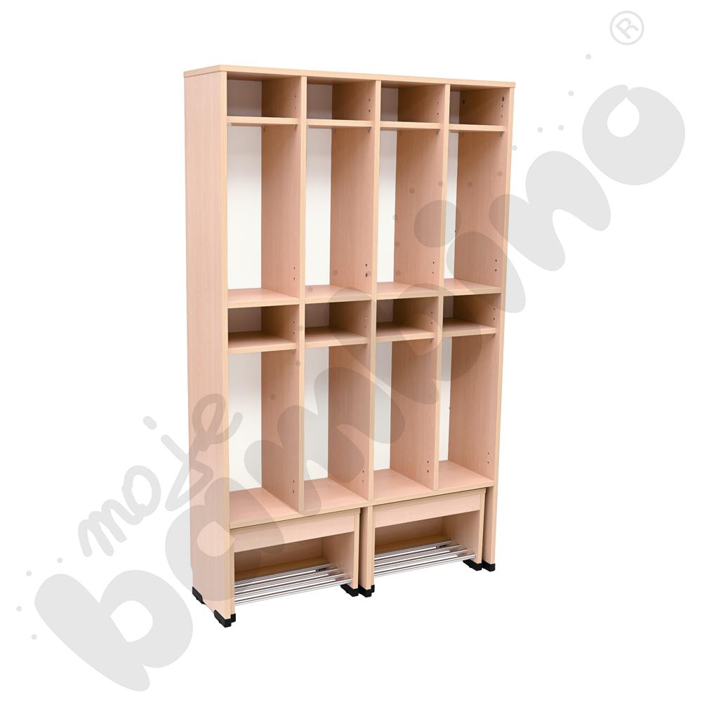 Szatnia Kropla Mini z wysuwanym siedziskiem 8-os., klon jasny