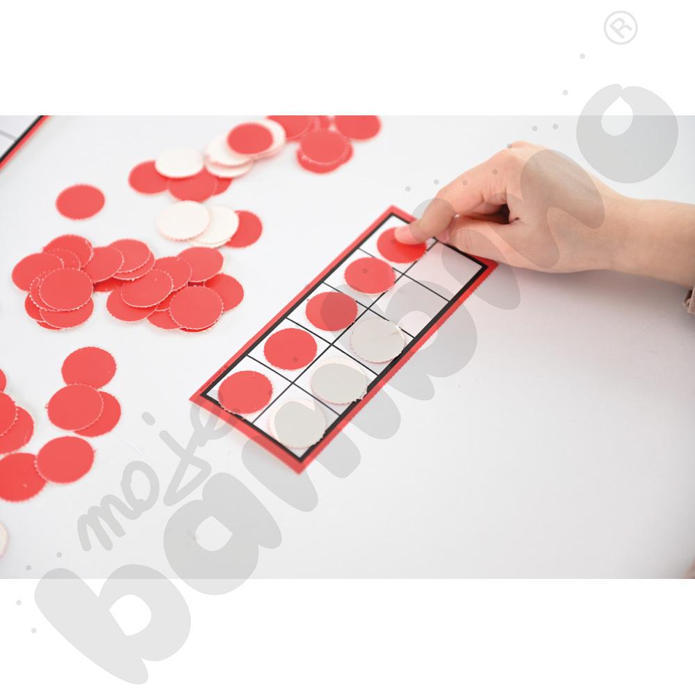 Przekraczanie progu dziesiątkowego (ramki i żetony)