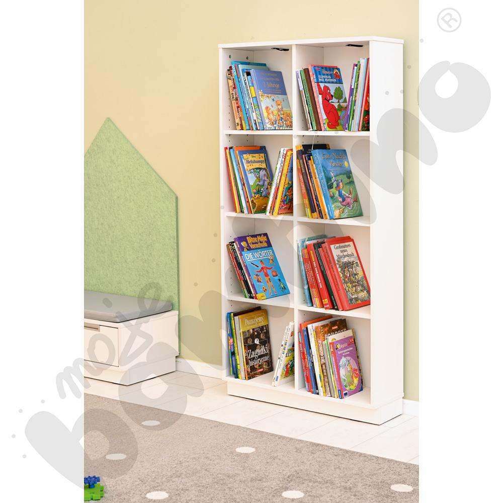 Quadro – regał XL płytki – biały