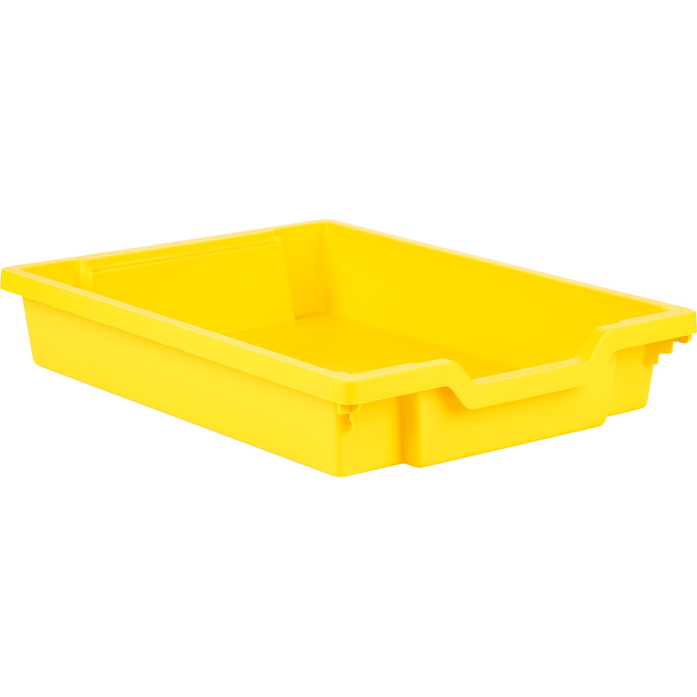 Úložný box 1 bez vodiacich líšt - plytký, žltý
