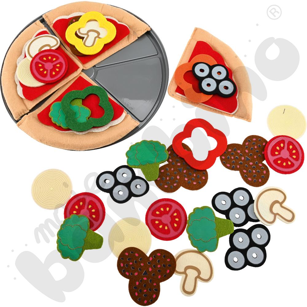 Pizza z zestawem składników