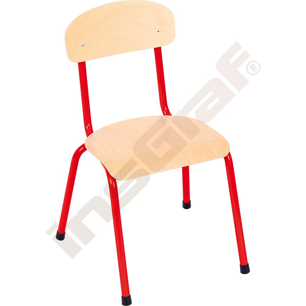 Dětská židlička Bambino vel. 2 - sedák 31 cm, ke stolům 53 cm, červená