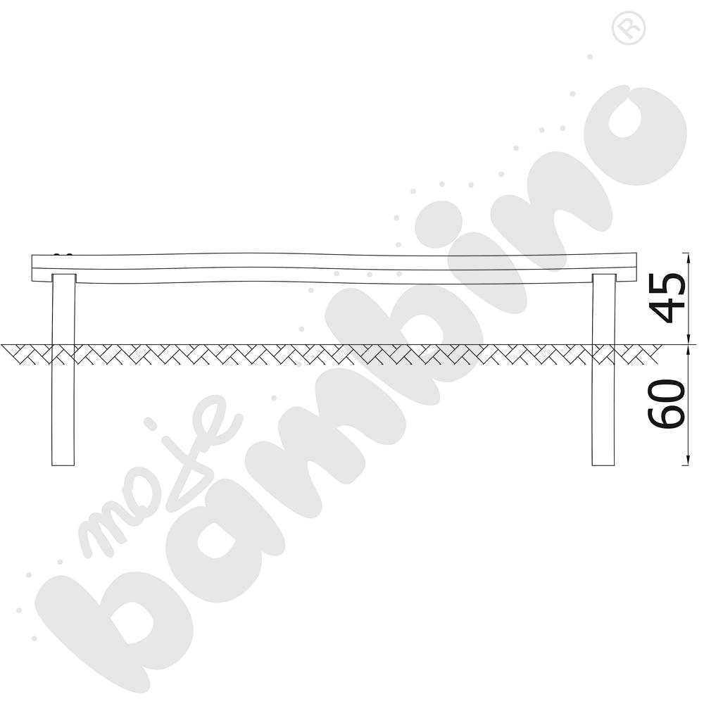 Robinio - równoważnia pojedyńcza