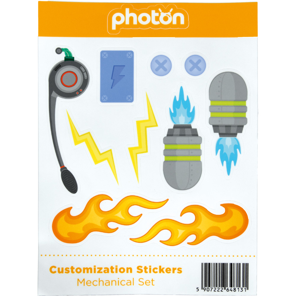 Samolepky pre personalizáciu robota Photon - Sada 4v1
