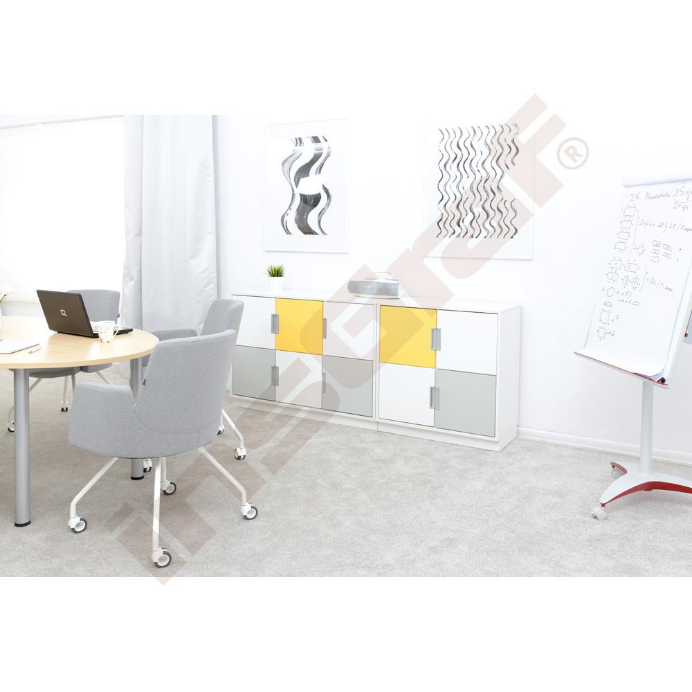 Quadro - malé dvierka 90 st. pre upevnenie do korpusu, tiché zatváranie - žlté