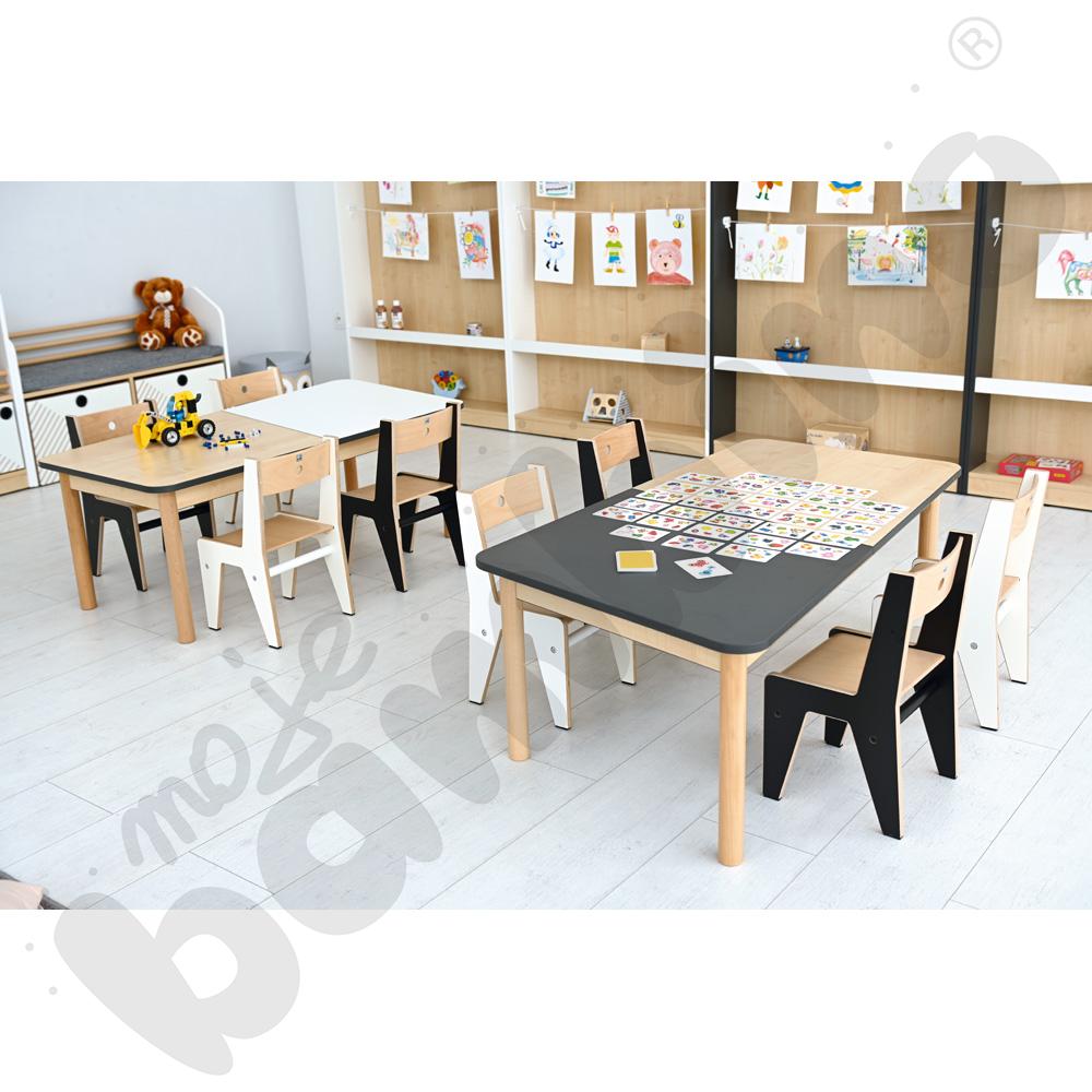 Czarne krzesło FLO 26 cm