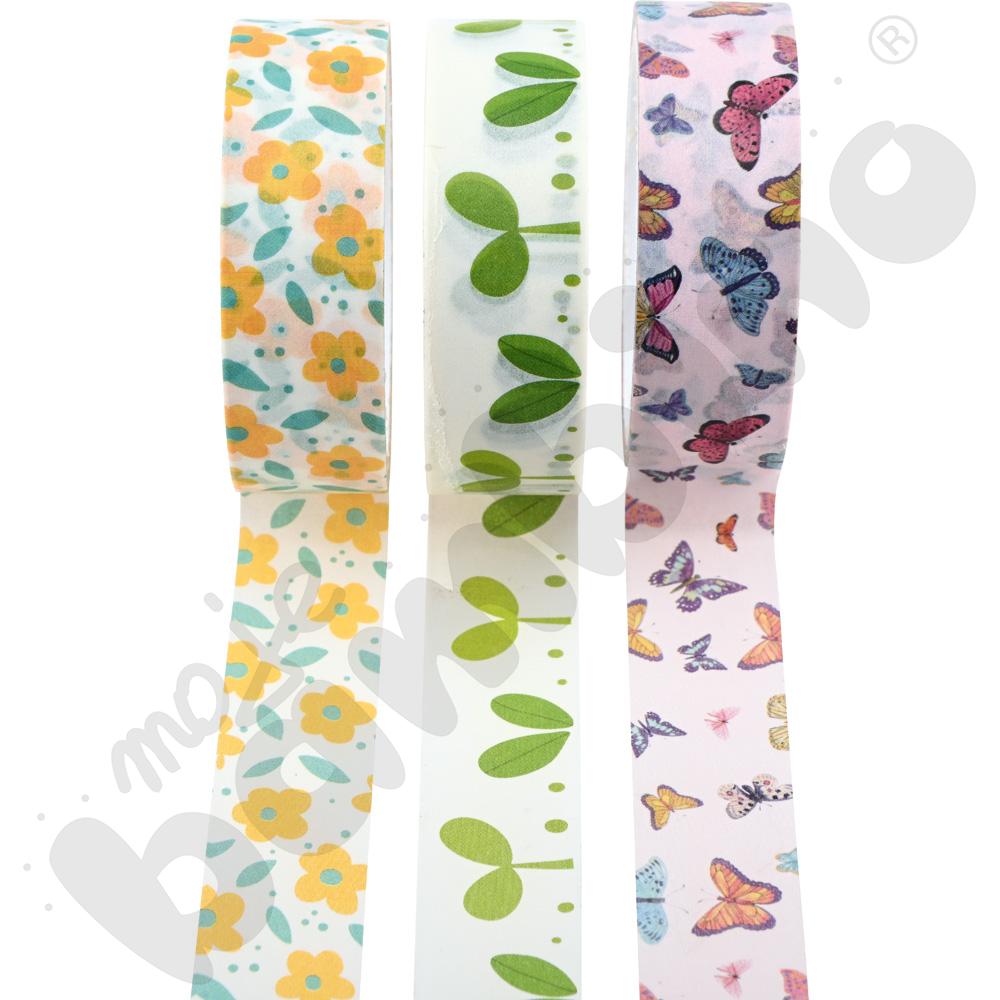 Tasiemki ozdobne z motywem wiosennym, 3 szt.