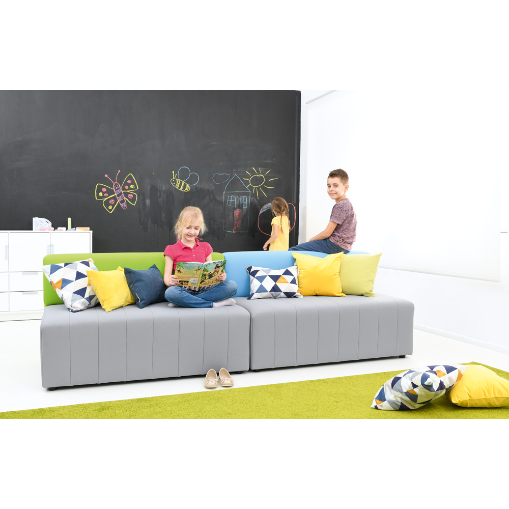 Sedačka Modern Plus sivo-modrá