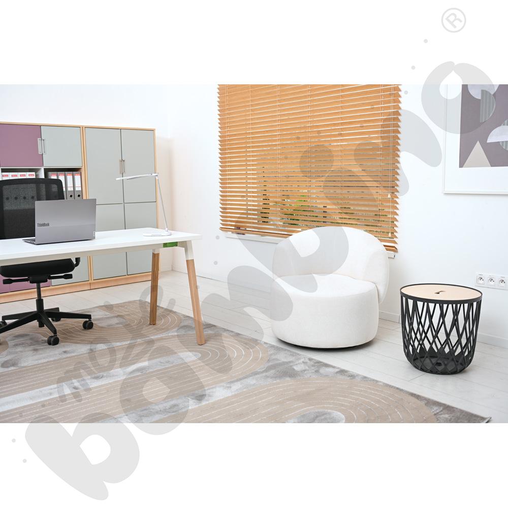 Fotel obrotowy Natalie biały