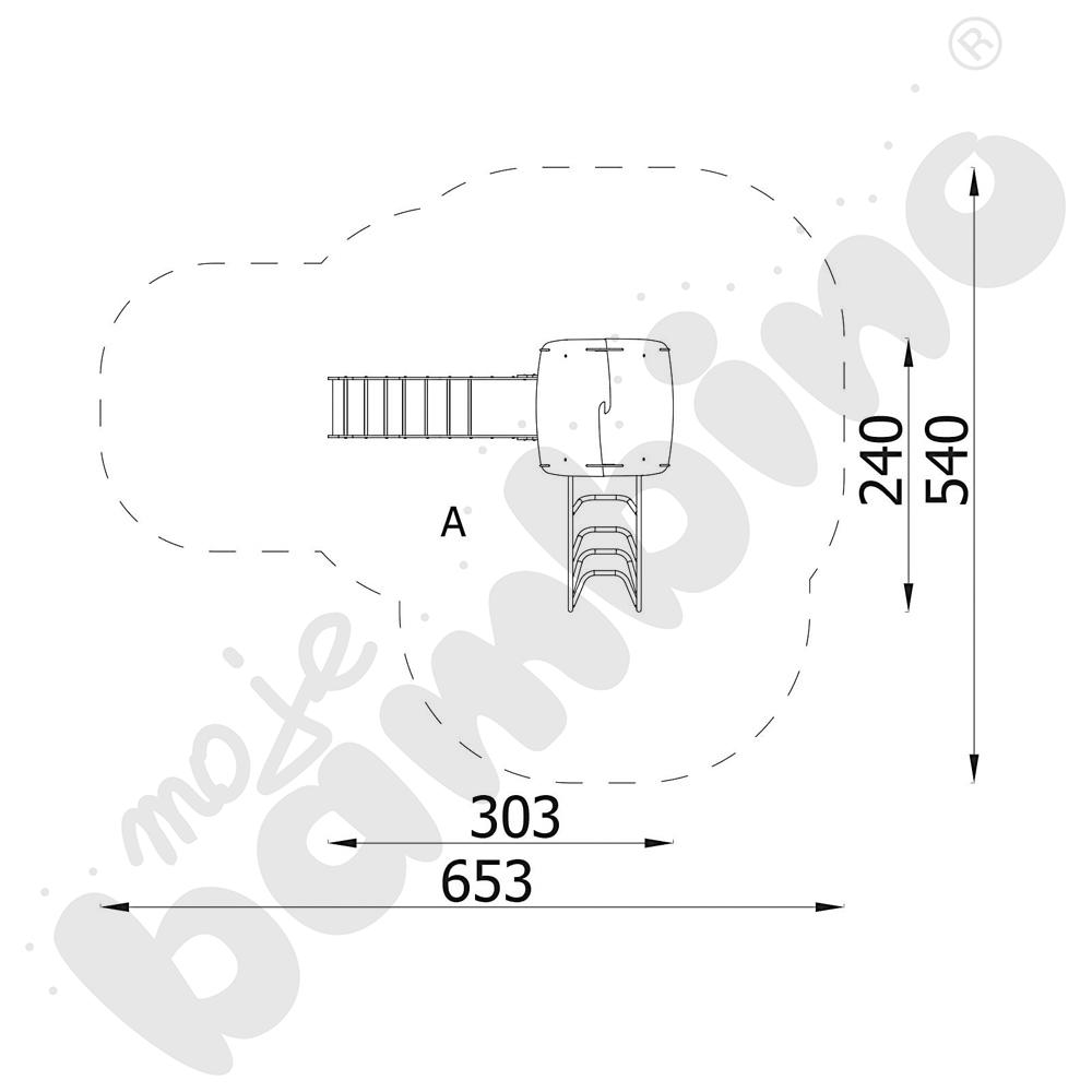 Orbis - wieża 6, metalowe słupy