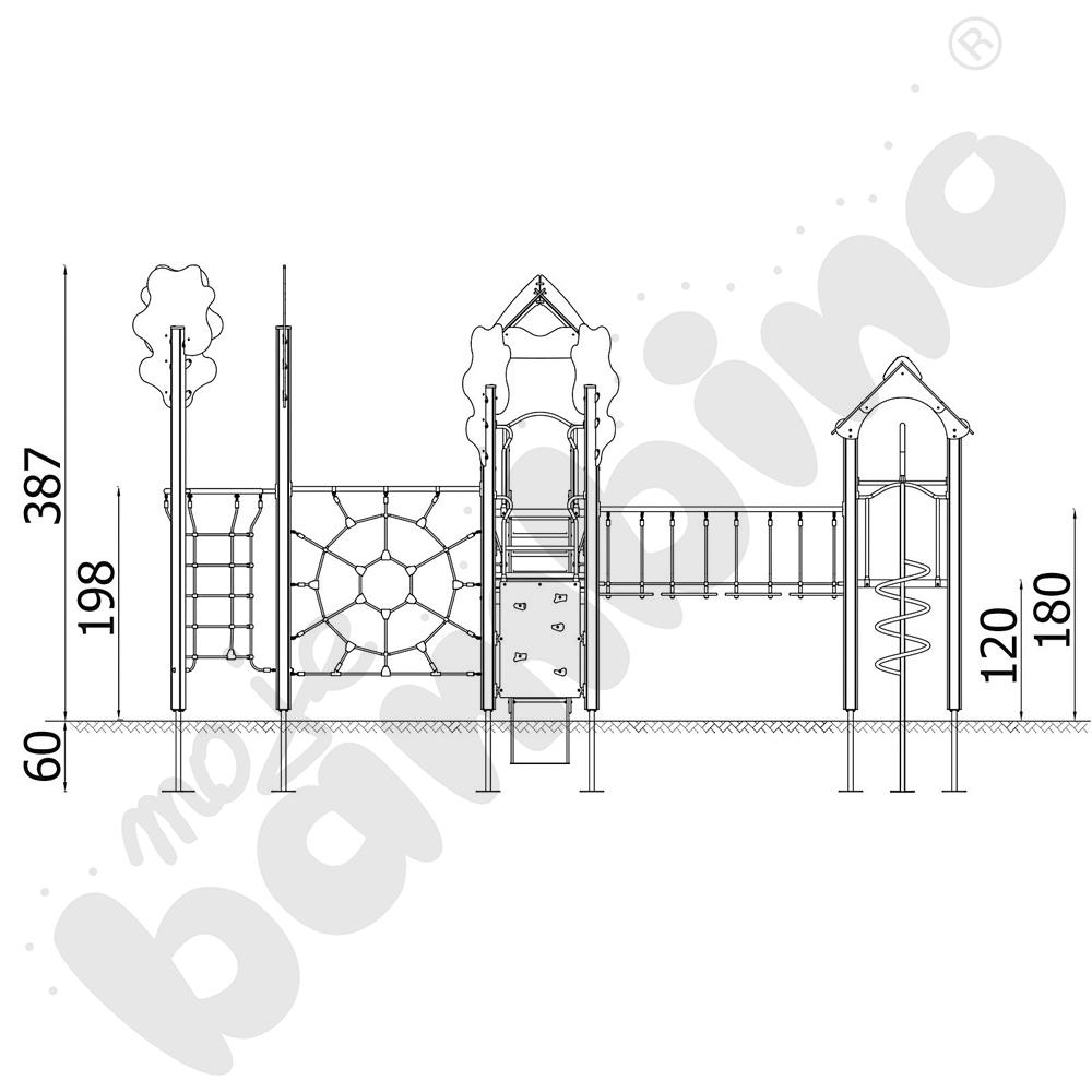 Orbis - zestaw 11369, drewniane słupy