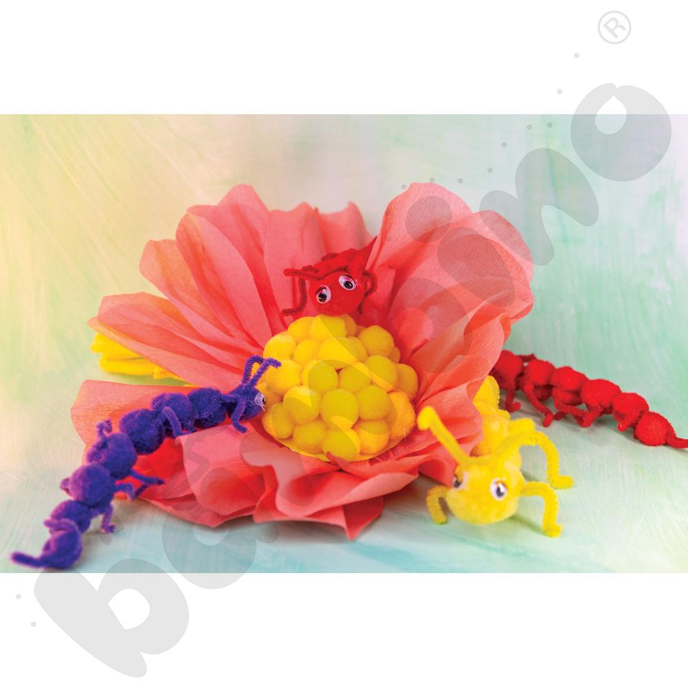 Zestaw pomponów niebieskich