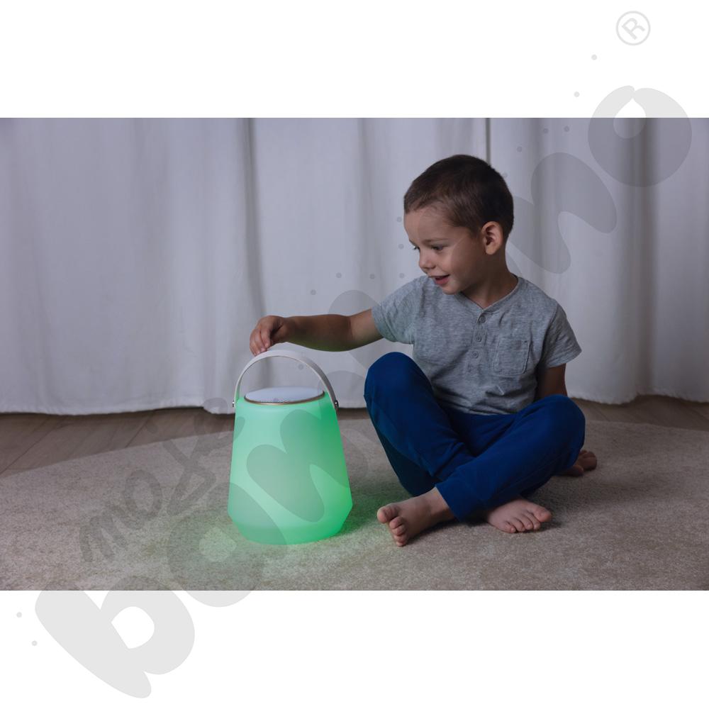Lampa LED z głośnikiem przenośna 