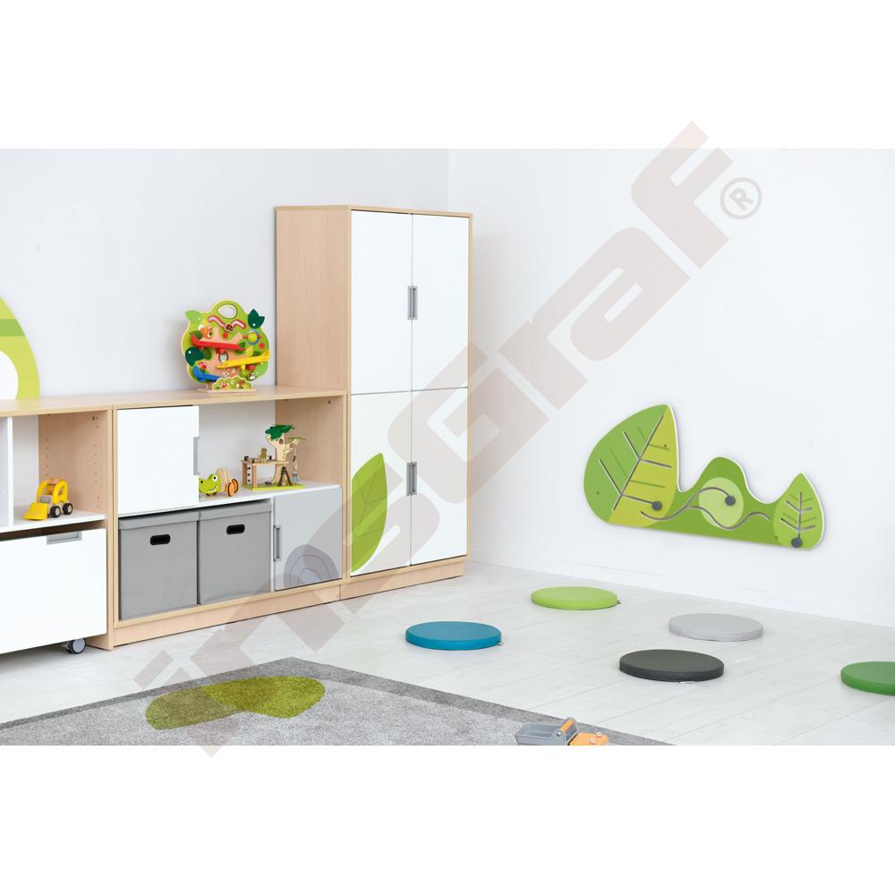 Quadro - skříň XL k sestavě Flora 90˚, tichý doraz, korpus světlý javor