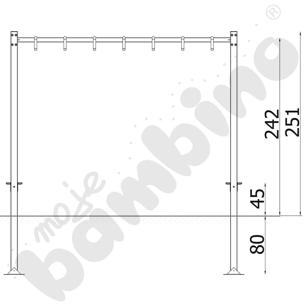 NinjaWorkout Master - Kołki skośne