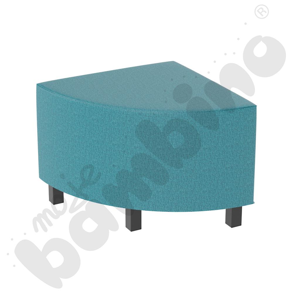 Pufa Universum 1/4 koła narożna, tkanina RO22