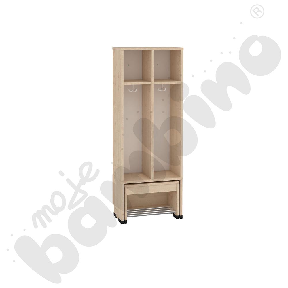 Szatnia Kropla z wysuwanym siedziskiem 2-os., wys. 31 cm 