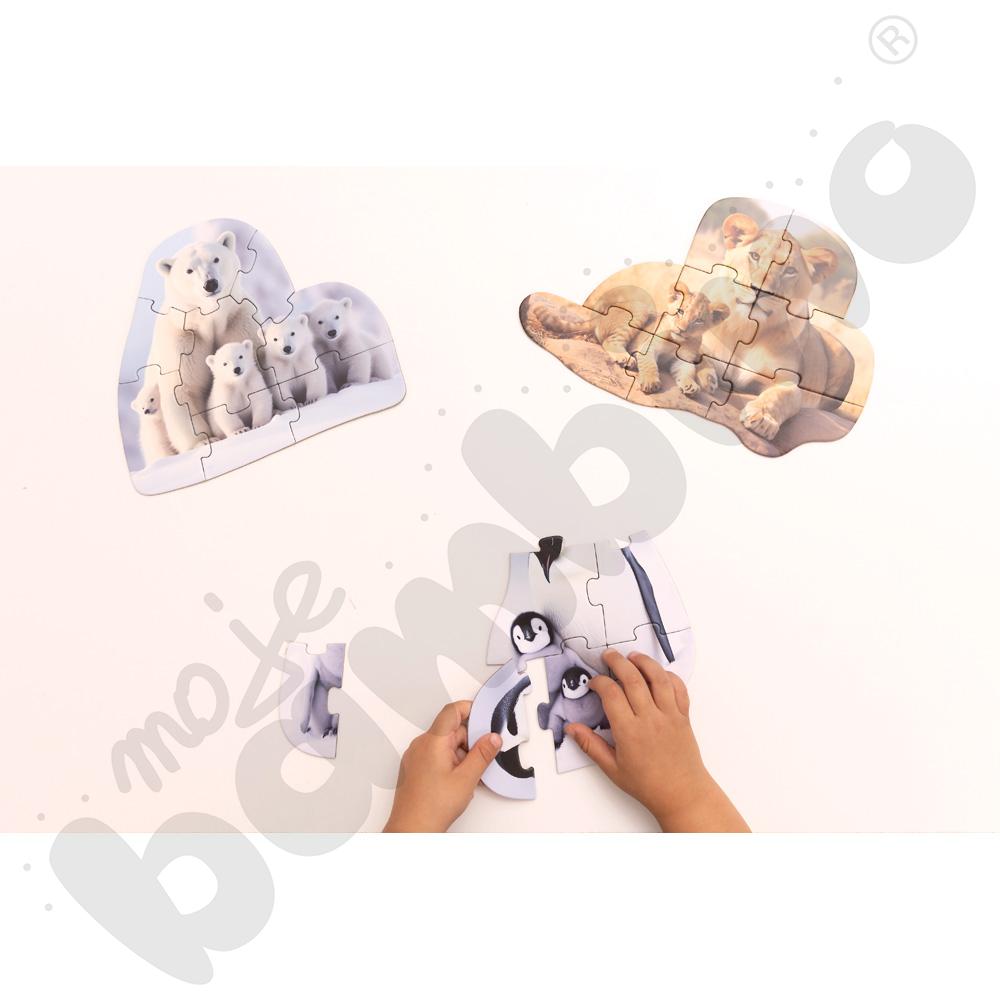 Maxi puzzle - zwierzęta i ich potomstwo