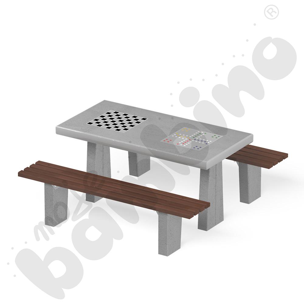 Stolik do gry w szachy i chińczyka