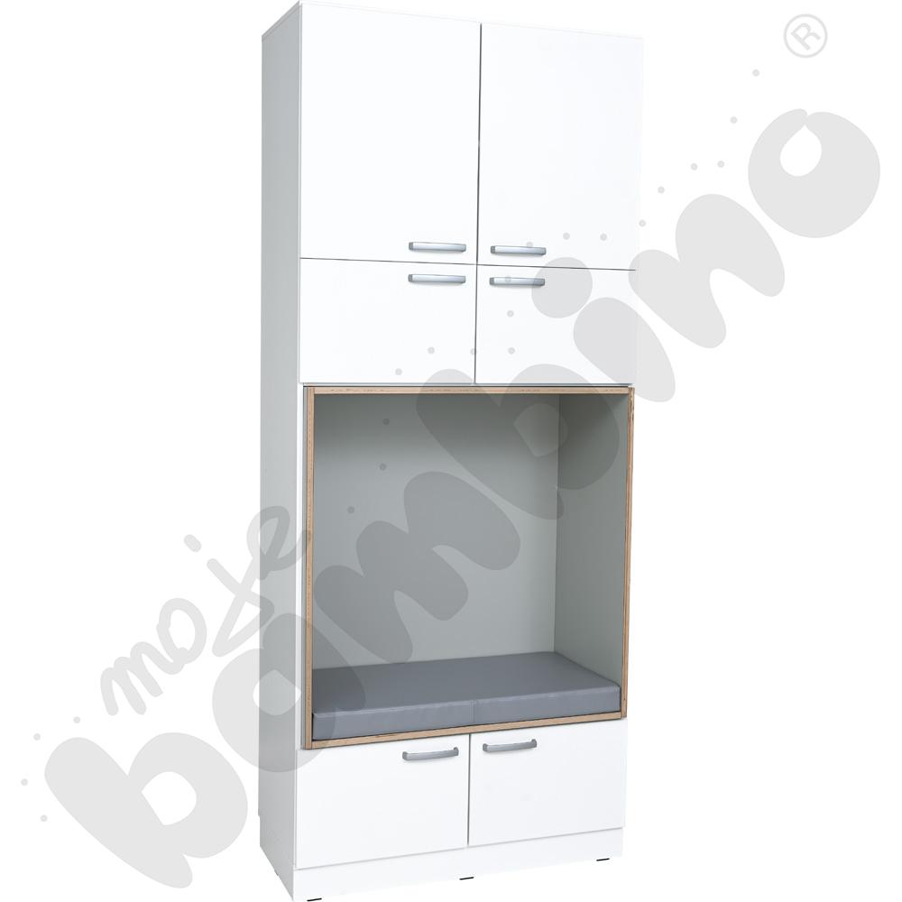 Szafa Grande XXL z siedziskiem 57 cm – biała