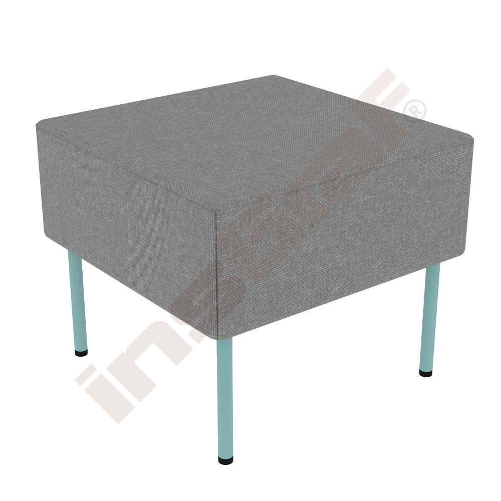 
Versa Hocker, B 50 - Beine eisblau - Bezug RO39
