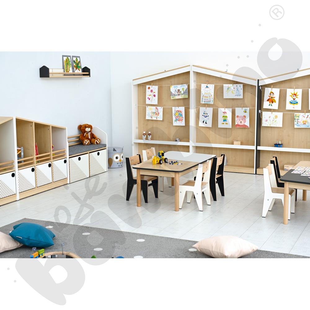 Blat stołu FLO szer. 131 cm biało-klonowy