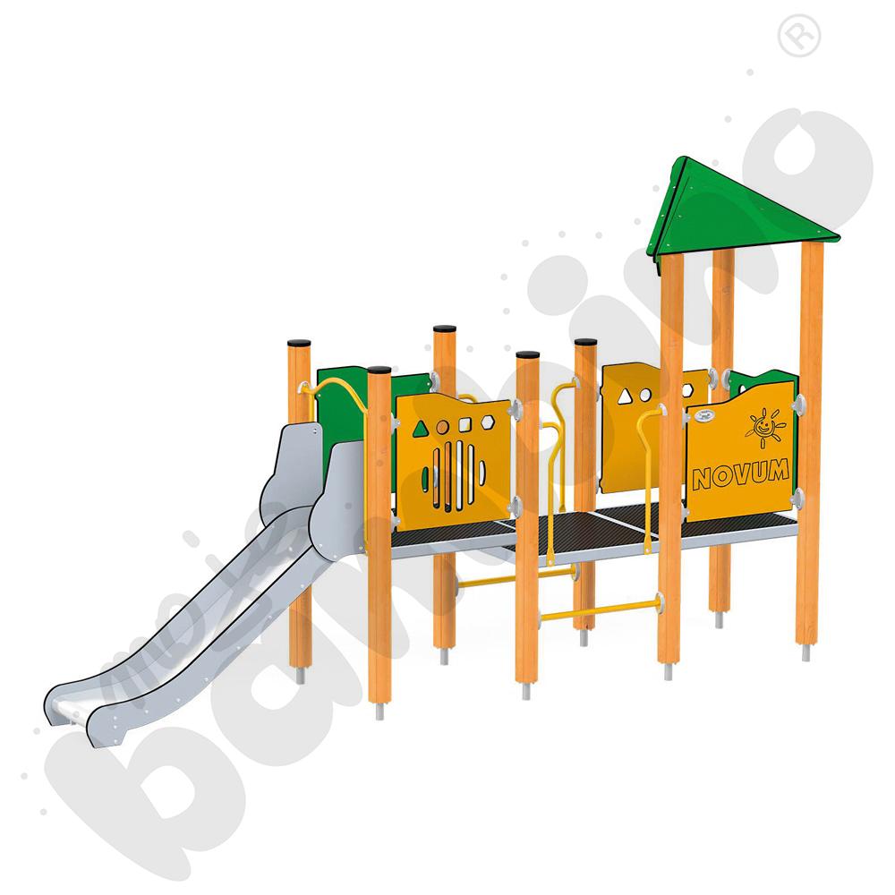 Orbis - wieża 3, drewniane słupy