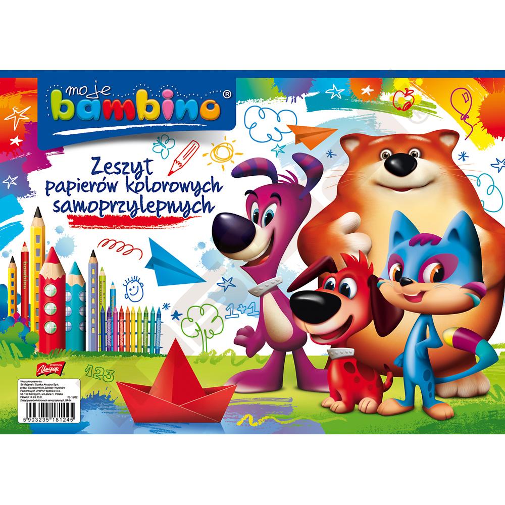 Samolepící barevné papíry B4