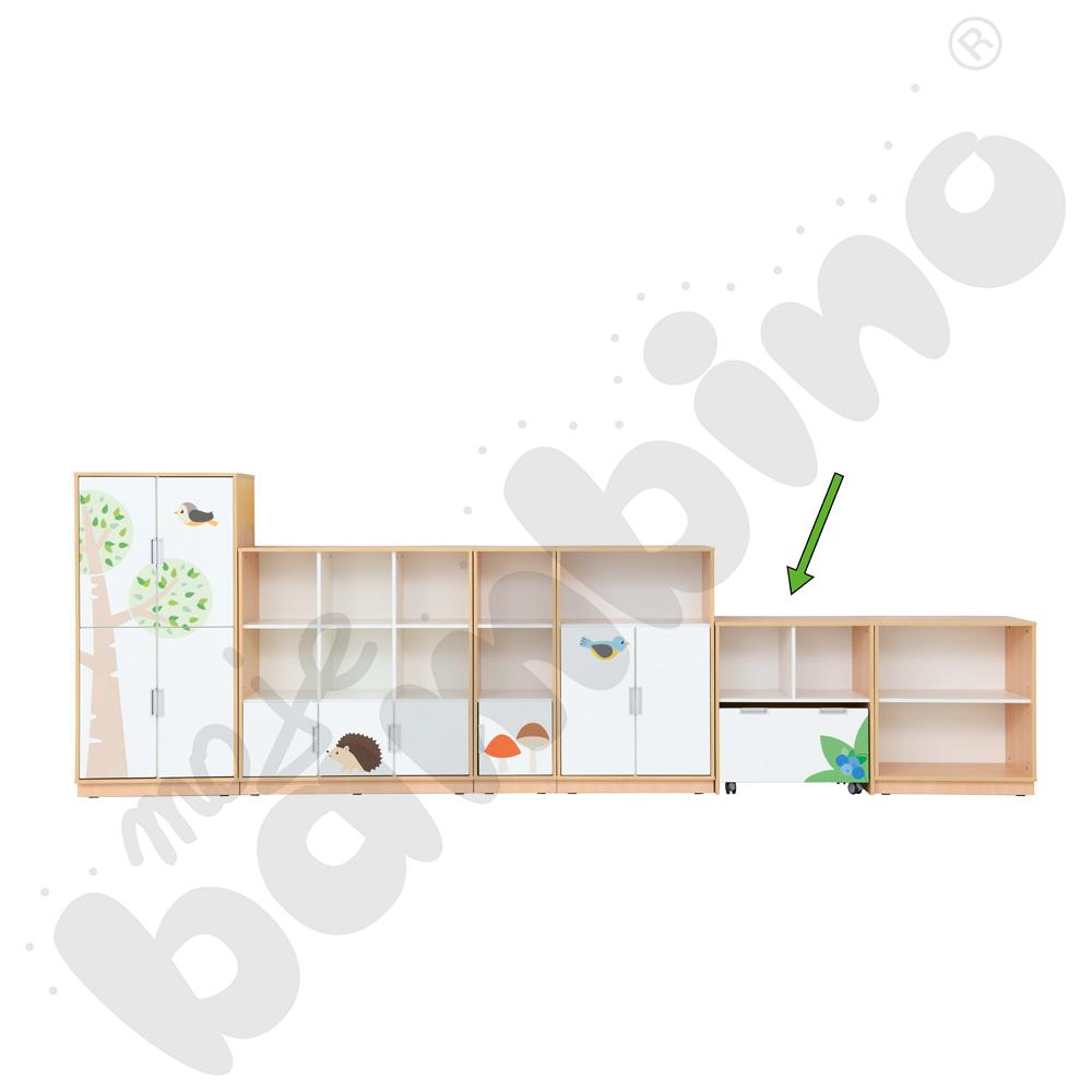 Quadro - szafka Las z dużą skrzynią - klon jasny