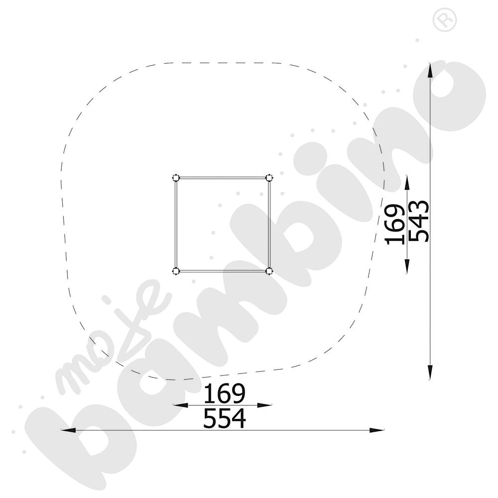 Street workout drążki Yellow