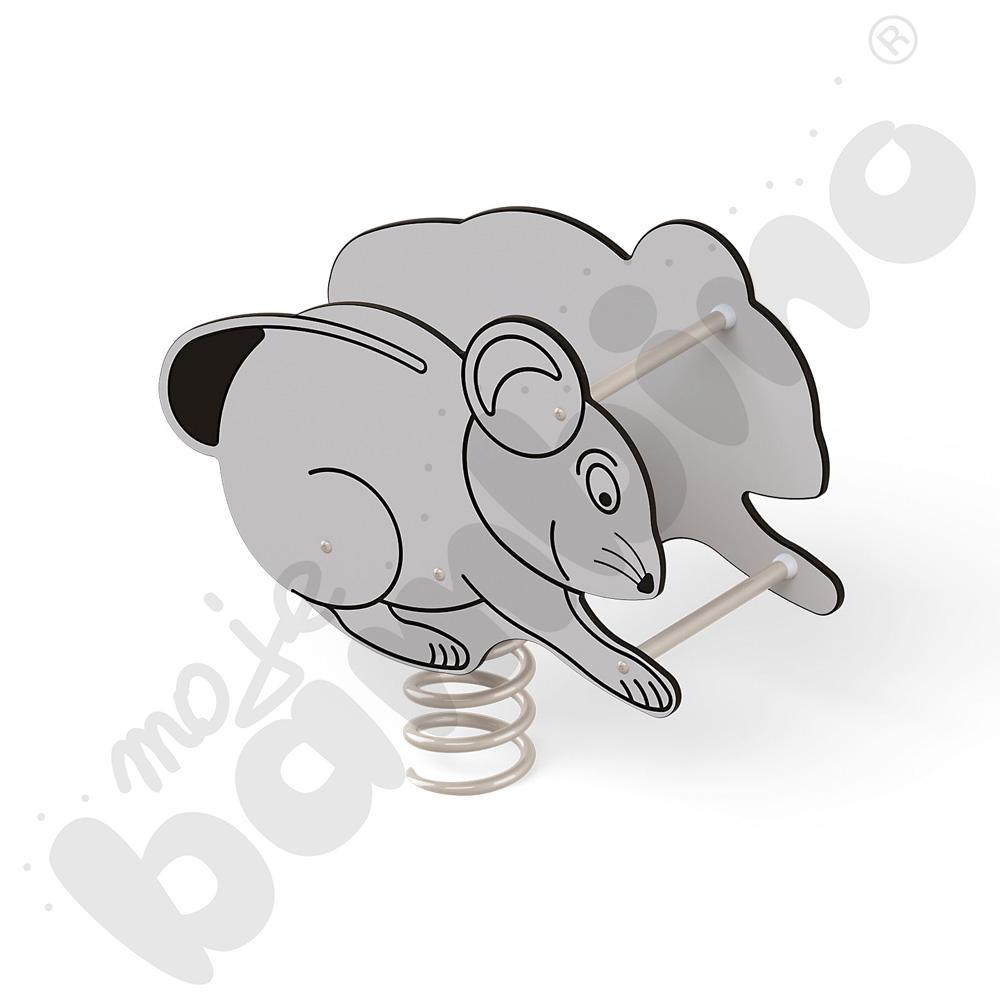 Sprężynowiec Myszka na podstawie betonowej