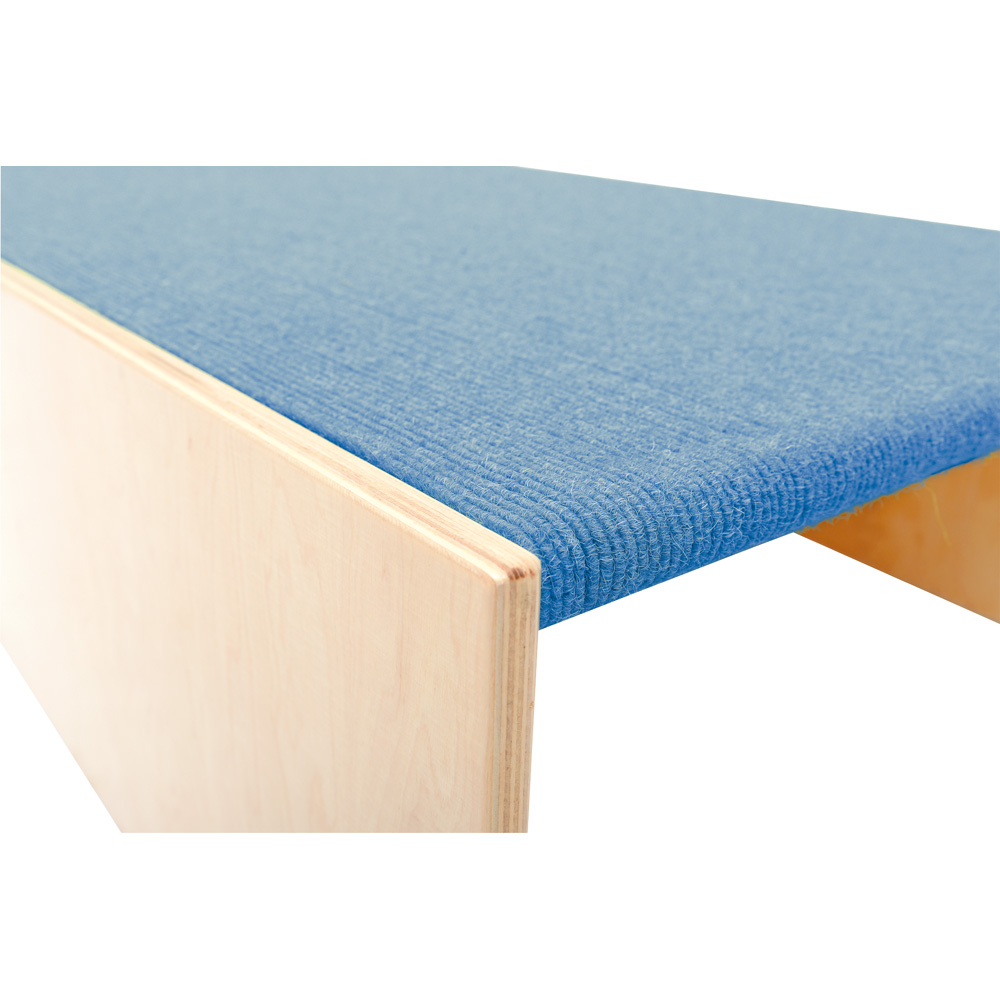 Pódium s úložným priestorom na boku , výška 30 cm - bledomodré